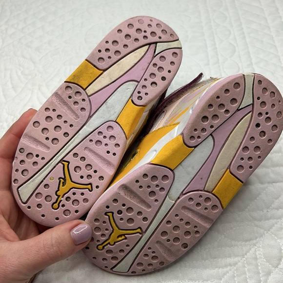 Nike Air Jordan •10C• Retro TD TODDLERS 'Light Arctic Pink Easy On CN8093-816 - Picture 7 of 10